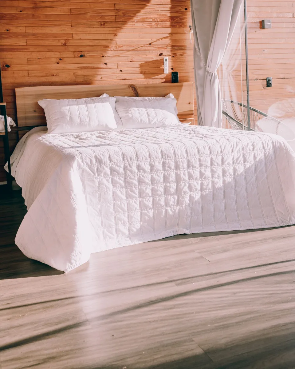 Cubrecama matelaseado reversible