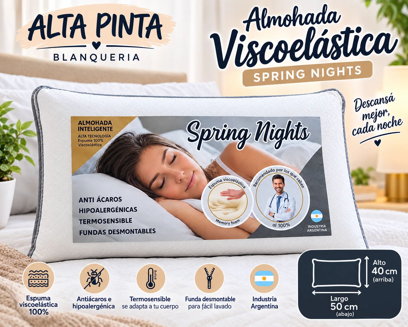 ALMOHADA VISCOELÁSTICAS